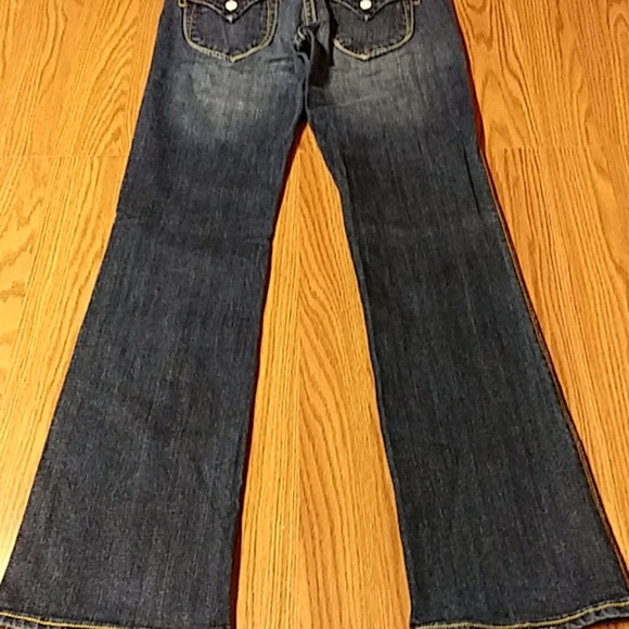 Vigoss Jeans Big Stitches Pocket Flaps Stretchy - Picture 3 of 7